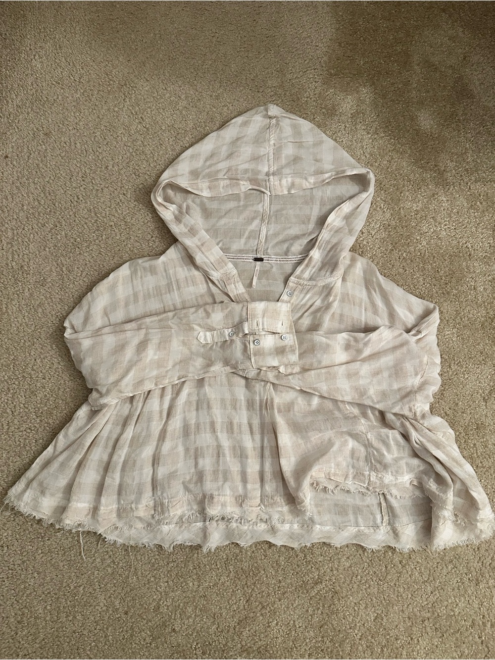 Free People Cropped Stripe Flowy Top